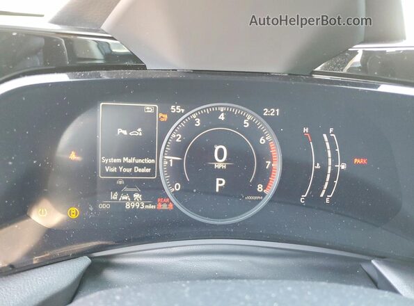 2T2GGCEZ3SC067876 2025 LEXUS NX Gray Вид щитка приладів