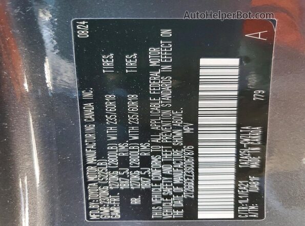 2T2GGCEZ3SC067876 2025 LEXUS NX Gray Вид наклейки з VIN-кодом