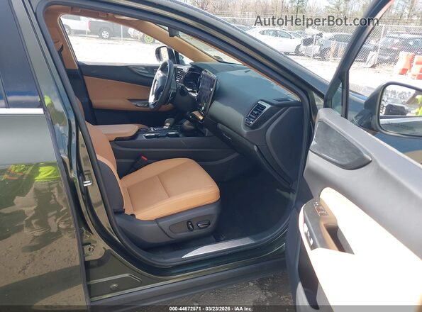 2T2GGCEZ5PC031873 2023 LEXUS NX 350 Green Widok wnętrza z przodu