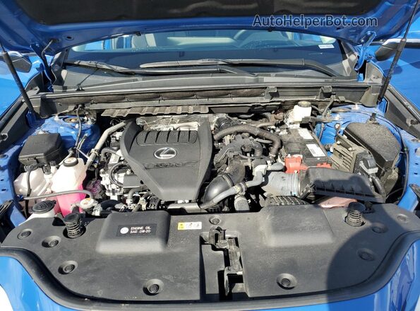 2T2GGCEZ6NC015792 2022 LEXUS NX Blue ძრავის განყოფილების ხედი