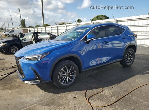 2T2GGCEZ6NC015792 2022 LEXUS NX Blue წინა მარცხენა ხედი სამი მეოთხედიდან