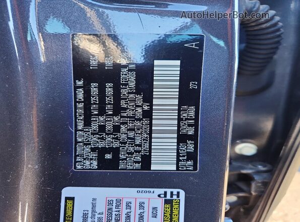 2T2GGCEZ9PC020181 2023 LEXUS NX Серый Вид наклейки с VIN-кодом