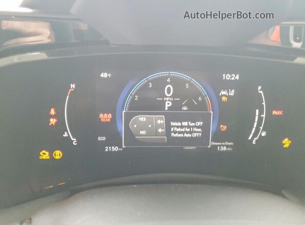 2T2HGCEZ7TC101422 2026 LEXUS NX Черный Вид щитка приборов