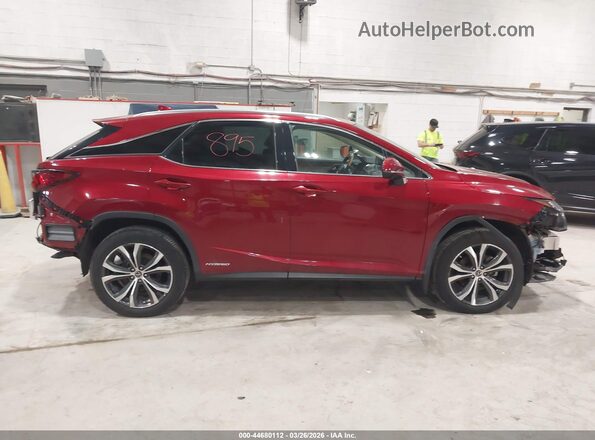 2T2HGMDA4LC047420 2020 LEXUS RX 450H Red უკანა სალონის ხედი