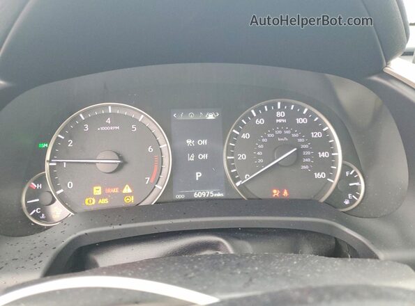 2T2HZMDA1LC242577 2020 LEXUS RX White Widok zestawu wskaźników