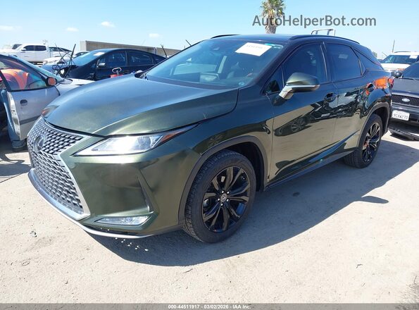 2T2HZMDA2NC355635 2022 LEXUS RX 350 Зеленый Передняя левая четверть