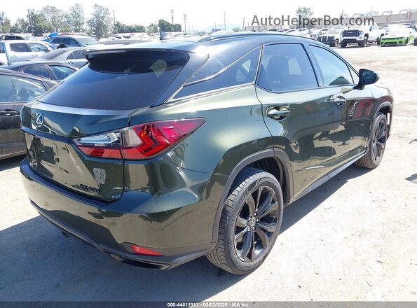 2T2HZMDA2NC355635 2022 LEXUS RX 350 Зеленый Задняя правая четверть