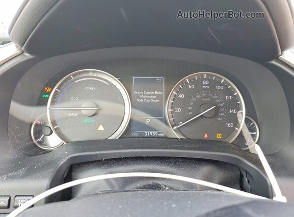 2T2JGMDA6MC057739 2021 LEXUS RX Gray ხელსაწყოთა პანელის ხედი