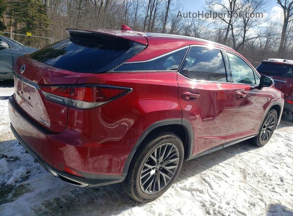 2T2SZMDA0NC358393 2022 LEXUS RX Красный Задняя правая четверть