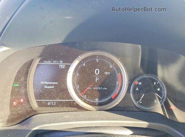 2T2YZMDA4NC354857 2022 LEXUS RX Gray Вид щитка приладів