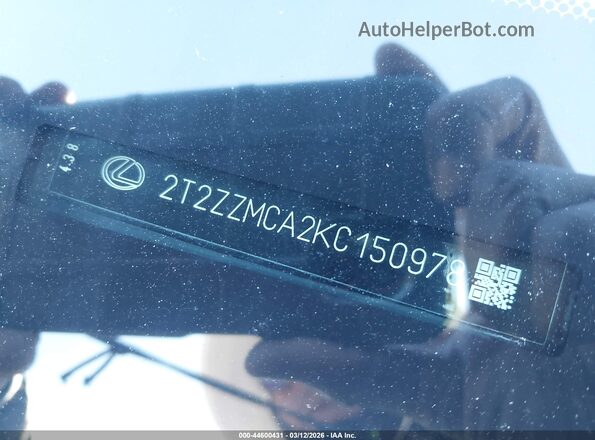 2T2ZZMCA2KC150978 2019 LEXUS RX 350 Серебряный 