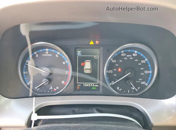 2T3DFREV4JW697355 2018 TOYOTA LIMITED Черный Вид щитка приборов