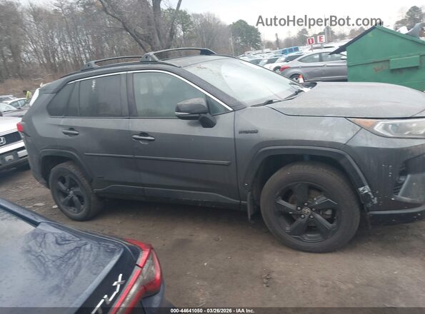 2T3E6RFV2MW027309 2021 TOYOTA RAV4 HYBRID Gray Vista interior trasera