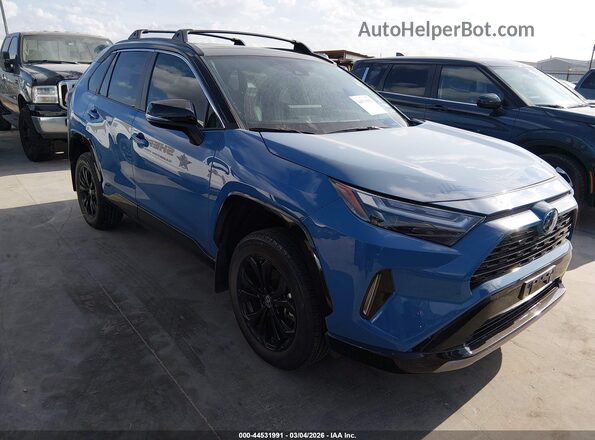 2T3E6RFV7RW063083 2024 TOYOTA RAV4 HYBRID Light Blue Передняя правая четверть