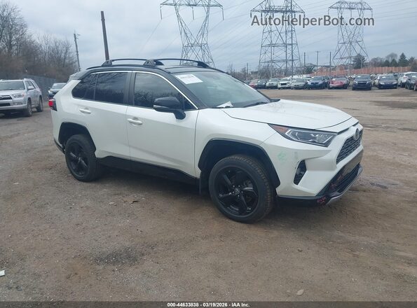 2T3EWRFV0KW027239 2019 TOYOTA RAV4 HYBRID White Delantero derecho