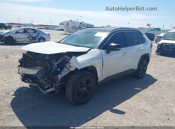 2T3EWRFV1KW041943 2019 TOYOTA RAV4 HYBRID Белый Передняя левая четверть