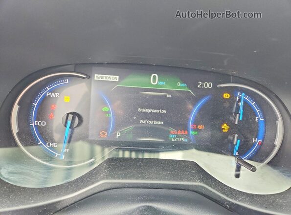 2T3EWRFV8LW060507 2020 TOYOTA RAV4 Серебряный Вид щитка приборов