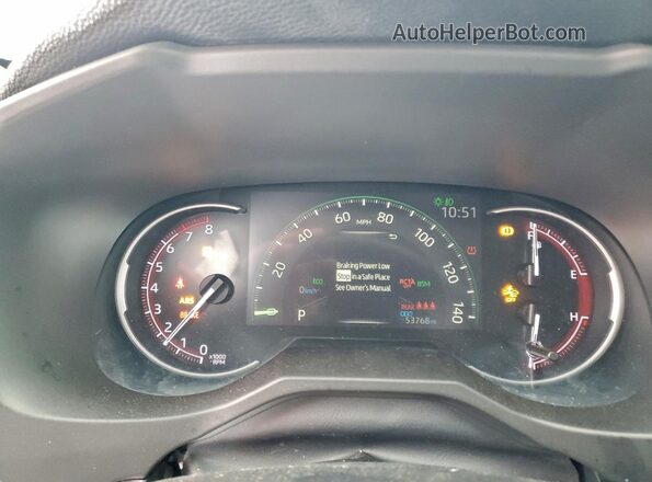 2T3J1RFV0KW003696 2019 TOYOTA RAV4 Черный Вид щитка приборов