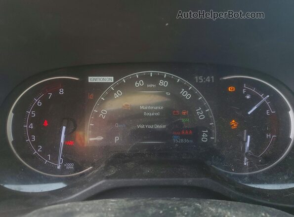2T3J1RFV1KW021513 2019 TOYOTA RAV4 Gray Widok zestawu wskaźników