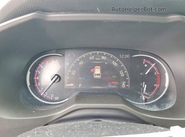 2T3J1RFV2KW017745 2019 TOYOTA RAV4 Gray Вид щитка приладів