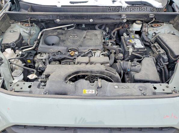 2T3J1RFV2KW017745 2019 TOYOTA RAV4 Gray Вид підкапотного простору