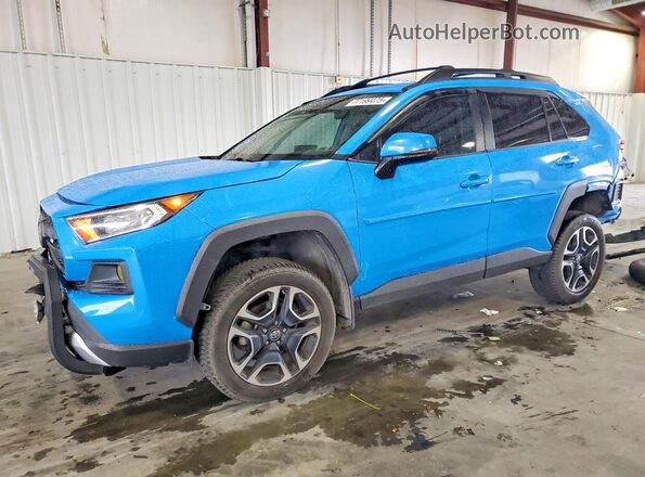 2T3J1RFV3KC041649 2019 TOYOTA RAV4 Blue წინა მარცხენა ხედი სამი მეოთხედიდან