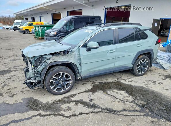 2T3J1RFV5KW007419 2019 TOYOTA RAV4 Gray Առջևի ձախ երեք քառորդ տեսարան