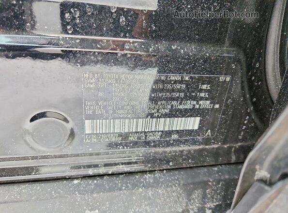 2T3J1RFV6KW003105 2019 TOYOTA RAV4 Серый Панорамный вид салона 360°
