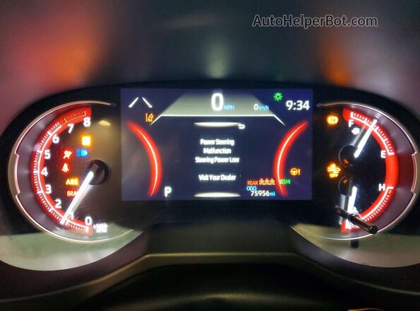2T3J1RFV6KW003105 2019 TOYOTA RAV4 Серый Вид щитка приборов
