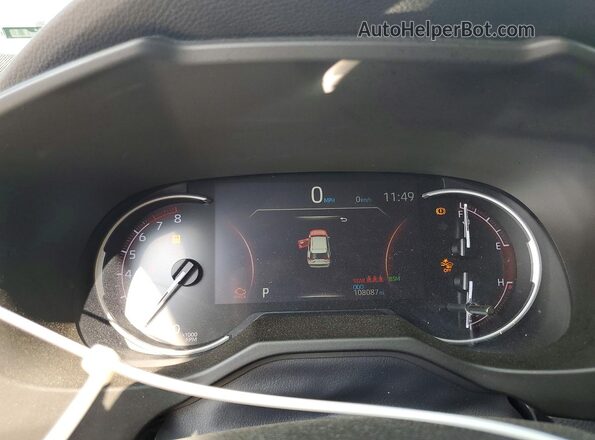 2T3J1RFV8KW017443 2019 TOYOTA RAV4 Зеленый Вид щитка приборов