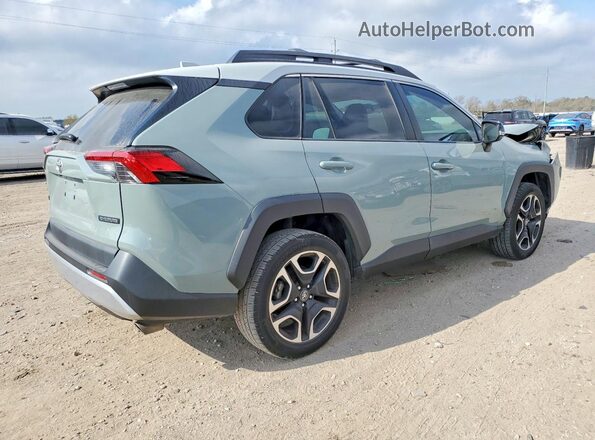 2T3J1RFV8KW017443 2019 TOYOTA RAV4 Зеленый Задняя правая четверть