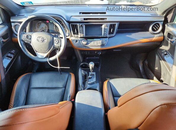 2T3JFREV2GW498610 2016 TOYOTA RAV4 Black Вид панелі приладів