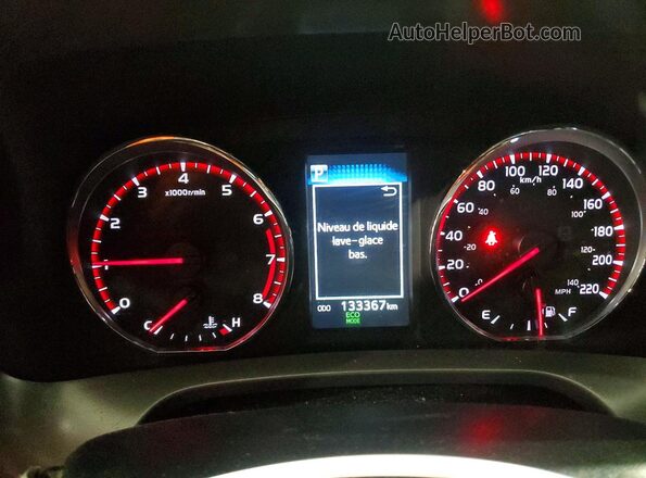 2T3JFREV7HW623361 2017 TOYOTA RAV4 White Instrument cluster view