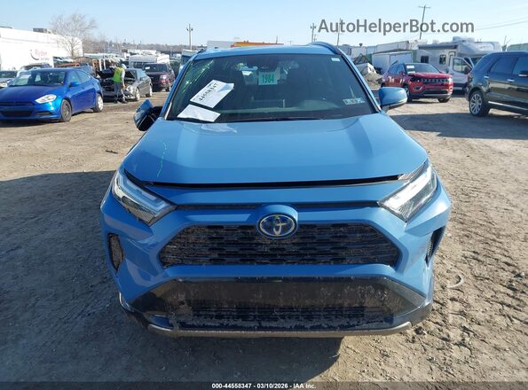 2T3T6RFVXRW057320 2024 TOYOTA RAV4 HYBRID Blue Instrument cluster view
