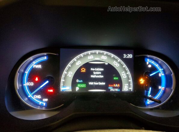 2T3UWRFV4PW184940 2023 TOYOTA RAV4 White Вид щитка приладів