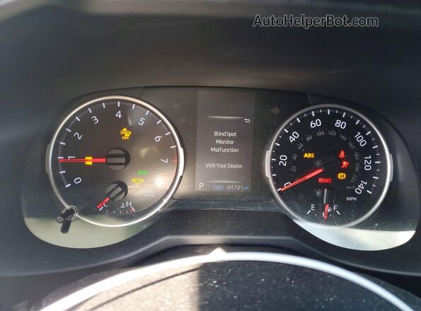 2T3W1RFV1LW096350 2020 TOYOTA LE Черный Вид щитка приборов