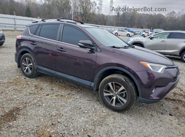 2T3WFREV1JW464591 2018 TOYOTA RAV4 Фиолетовый Передняя правая четверть