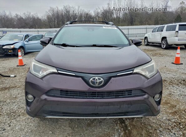 2T3WFREV1JW464591 2018 TOYOTA RAV4 Фиолетовый Вид спереди