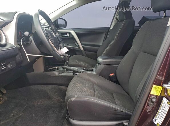 2T3WFREV1JW464591 2018 TOYOTA RAV4 Фиолетовый Вид салона спереди