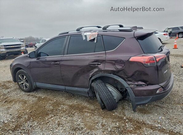 2T3WFREV1JW464591 2018 TOYOTA RAV4 Фиолетовый Задняя левая четверть