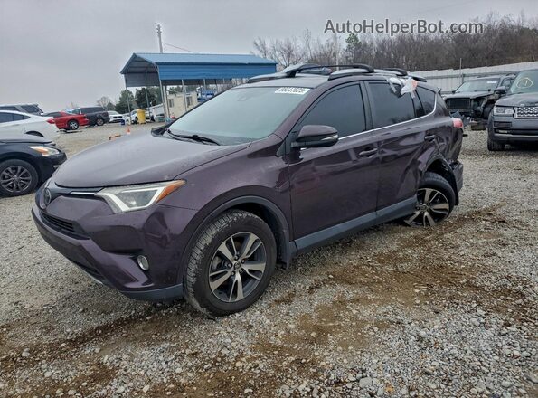 2T3WFREV1JW464591 2018 TOYOTA RAV4 Фиолетовый Передняя левая четверть