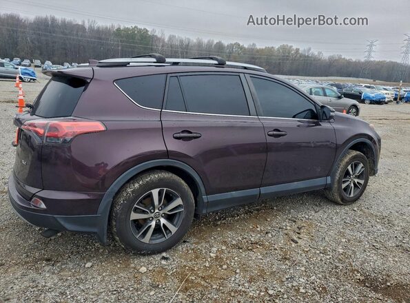 2T3WFREV1JW464591 2018 TOYOTA RAV4 Фиолетовый Задняя правая четверть