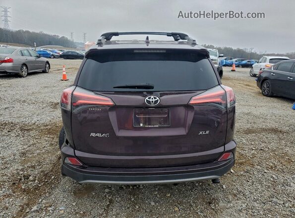2T3WFREV1JW464591 2018 TOYOTA RAV4 Фиолетовый Вид сзади