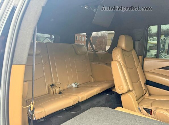 1GYS4KKJ7JR156350 2018 CADILLAC ESCALADE Черный Вид задней части салона