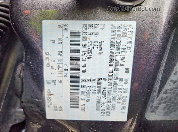 1FADP5CU5GL119251 2016 FORD C-MAX Gray Vista interior de 360 grados