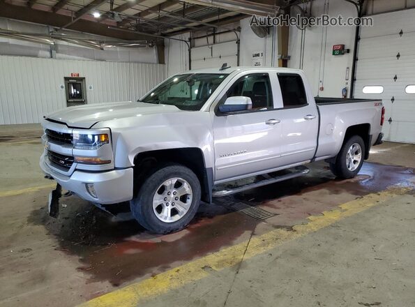 1GCVKREC4GZ243999 2016 CHEVROLET SILVERADO Серебряный Передняя левая четверть