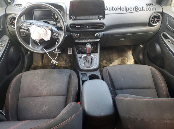 KM8K33A34NU868461 2022 HYUNDAI KONA Черный Вид щитка приборов