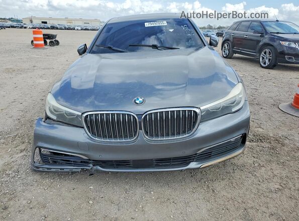 WBA7E2C5XHG740075 2017 BMW OTHER Gray Widok z tyłu