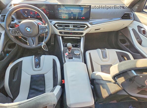 WBS43AY04PFN35500 2023 BMW M3 Blue Widok deski rozdzielczej
