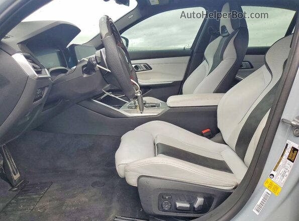 WBS33AY07NFM37814 2022 BMW M3 Gray Առջևի վահանակի տեսք